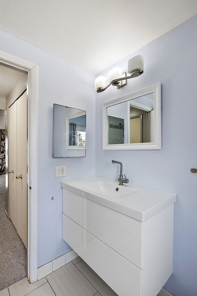 bathroom featuring vanity