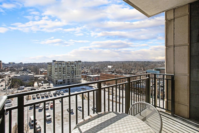 view of balcony