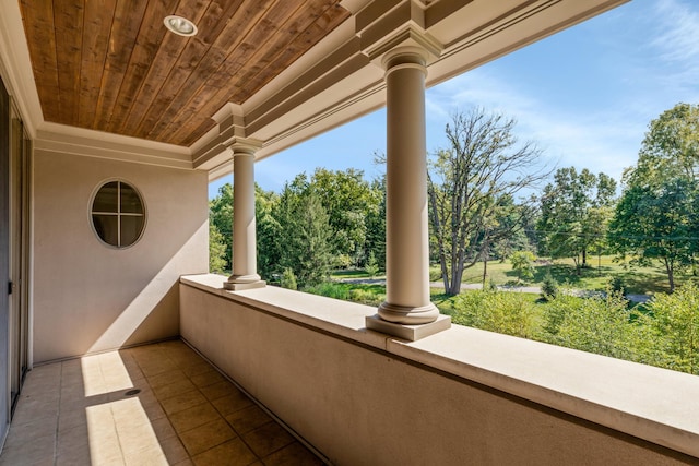 view of balcony