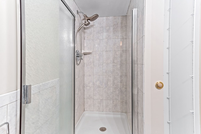 bathroom with an enclosed shower