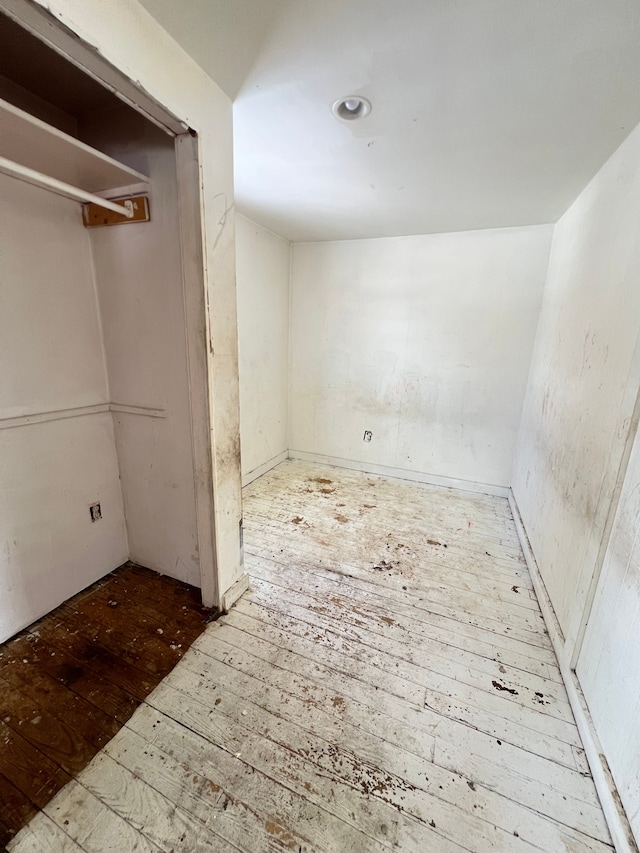 interior space with wood-type flooring