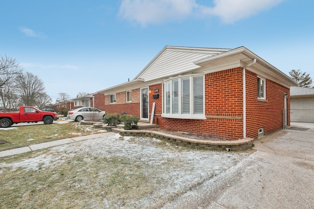 view of front of home