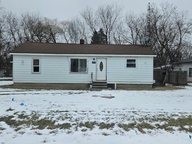 view of front of property