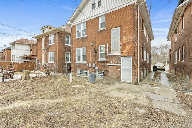 view of back of property