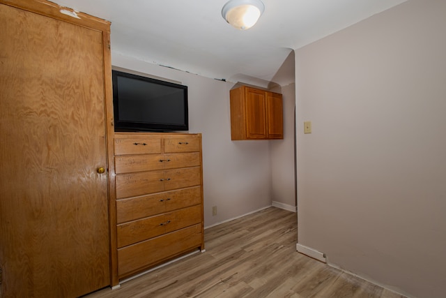 interior space with light wood-type flooring