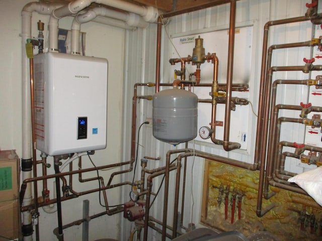 utilities featuring tankless water heater