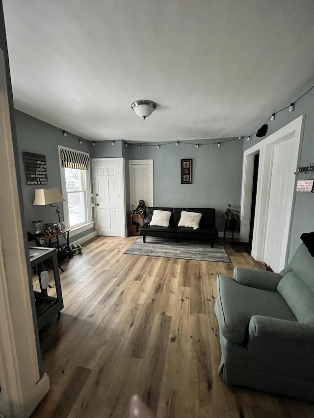 living room featuring wood finished floors