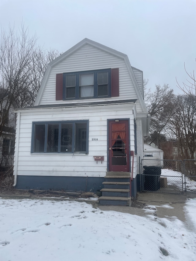 view of front of home