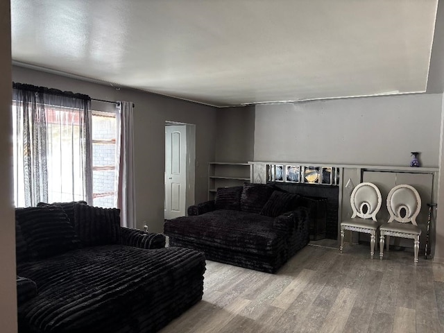 bedroom with wood finished floors