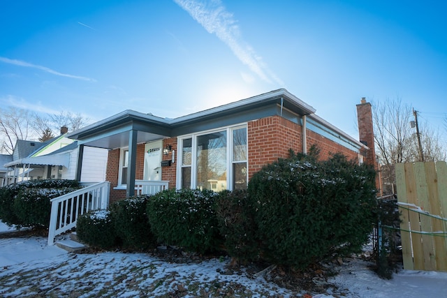 view of front facade featuring a porch