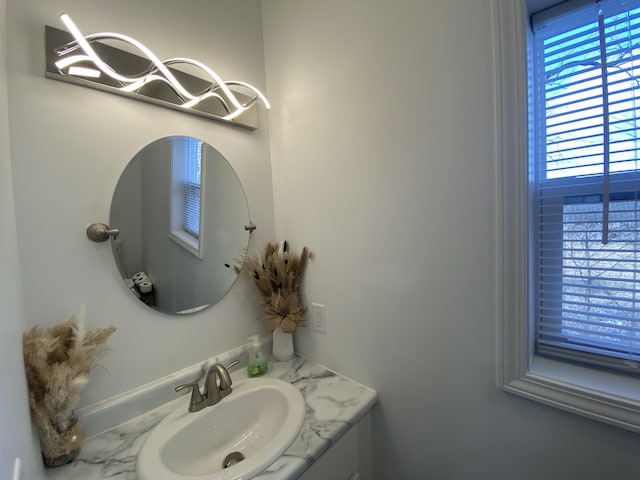 bathroom with vanity