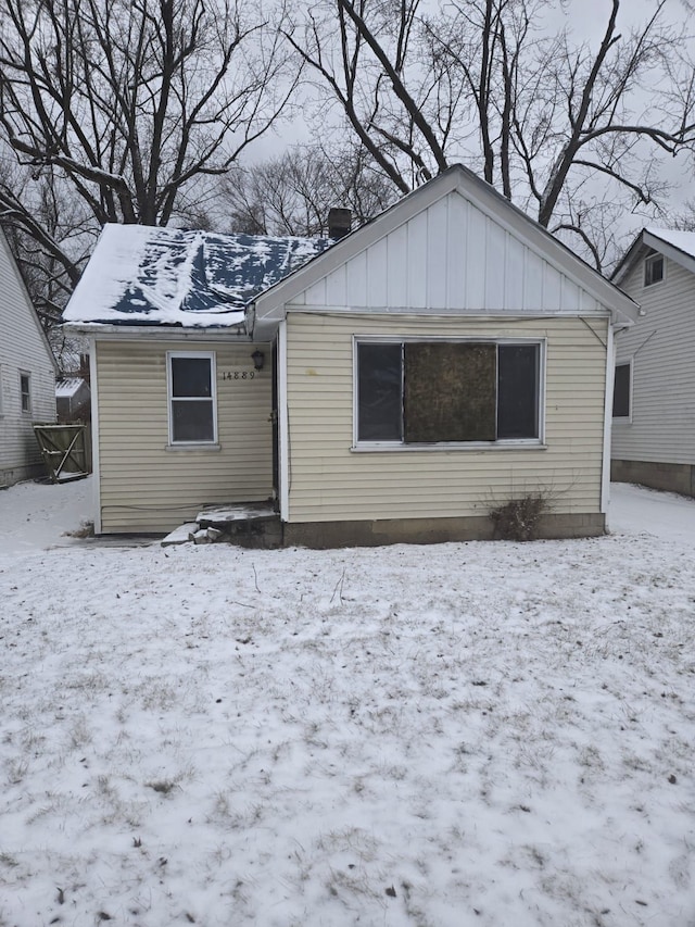 view of bungalow