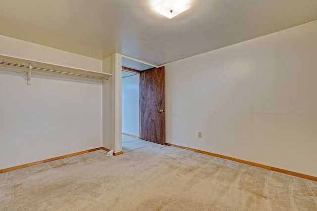 interior space with light colored carpet