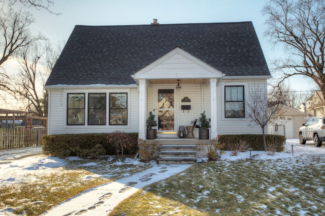 view of bungalow-style home