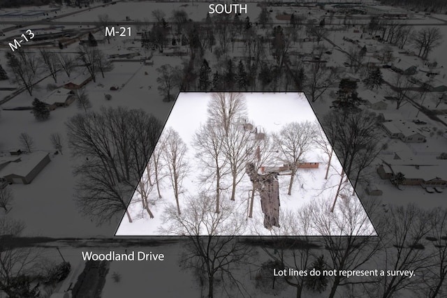 11870 Woodland Dr, Lennon, MI 48449 - bird's eye view