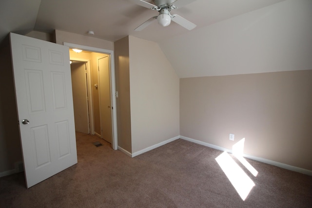 26132 Hanover St, Dearborn Heights, MI 48125 - bonus room with ceiling fan, lofted ceiling, and carpet flooring