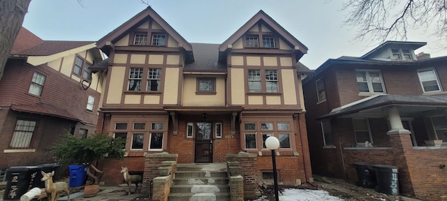 view of tudor-style house