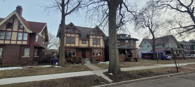 view of tudor-style house