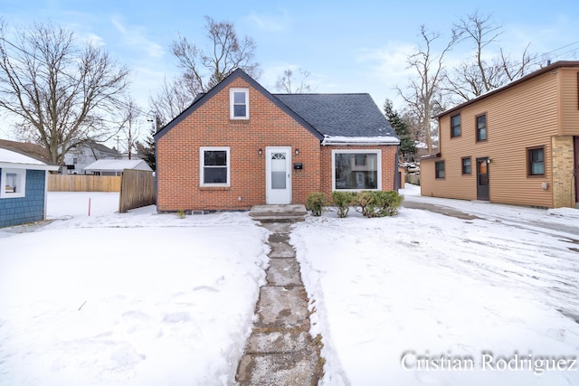 view of front of property