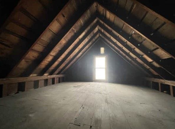 view of attic