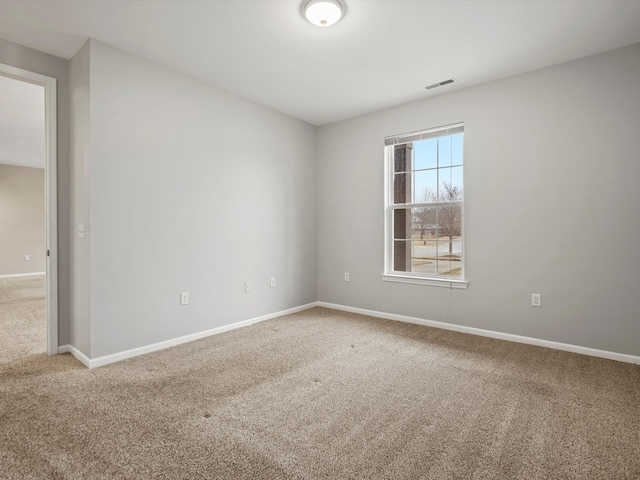 view of carpeted empty room