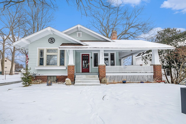 view of front of house featuring a porch