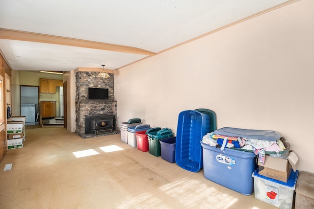 view of storage room