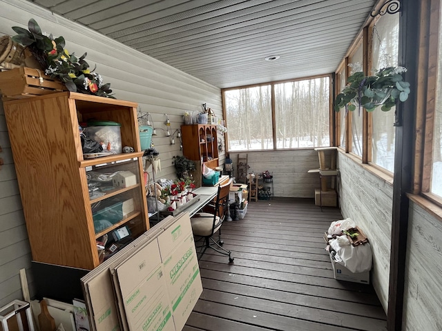 view of sunroom / solarium