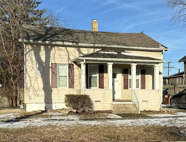 view of front of property