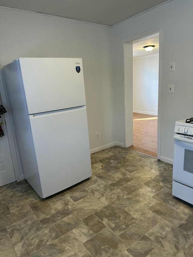 kitchen featuring white appliances