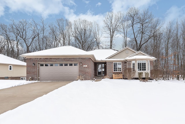 ranch-style home with a garage