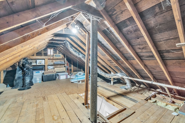 view of attic