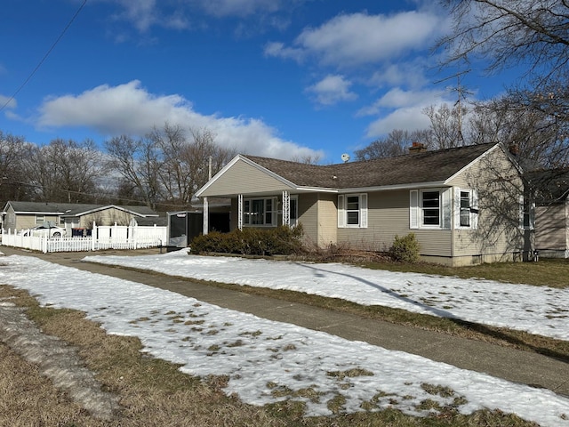 view of front of home