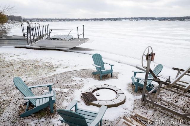 view of dock