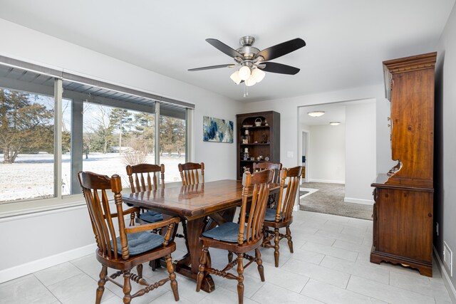 7500 Dexter Pinckney Rd, Dexter, MI 48130 - dining room with ceiling fan