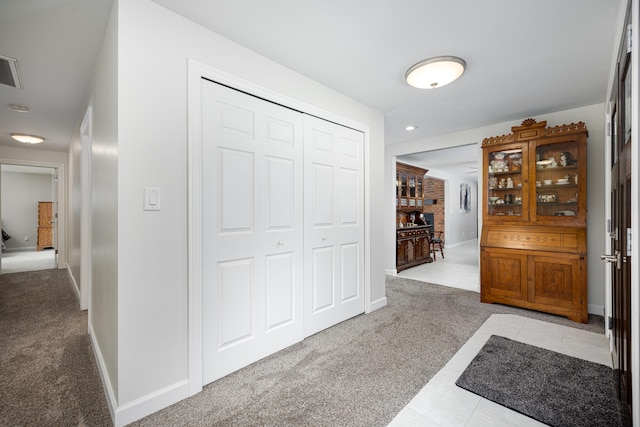 7500 Dexter Pinckney Rd, Dexter, MI 48130 - hall featuring light carpet