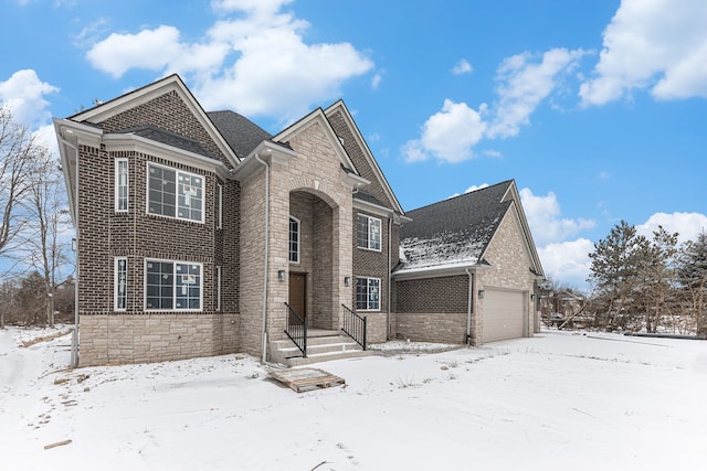 view of front of home featuring a garage