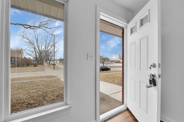 doorway featuring a healthy amount of sunlight