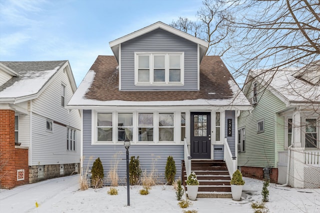 view of front of home