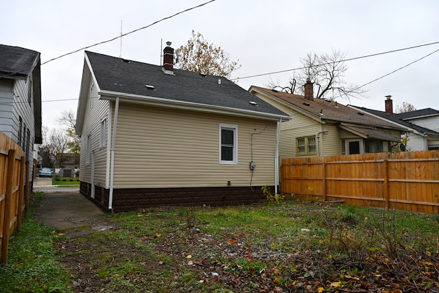 view of back of property