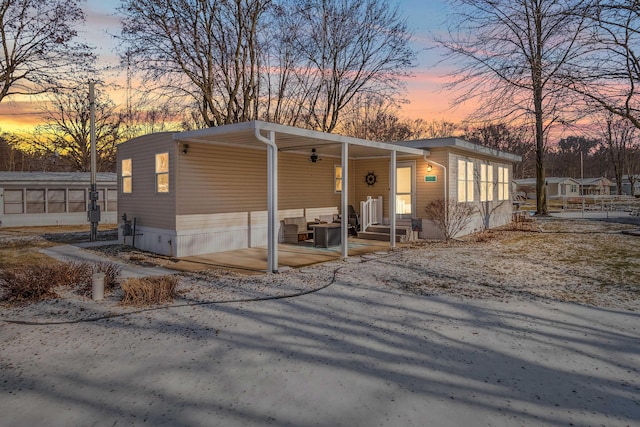 view of manufactured / mobile home