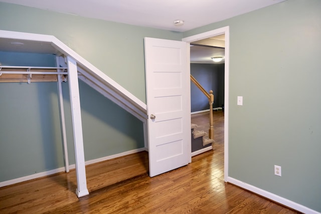 interior space featuring hardwood / wood-style floors