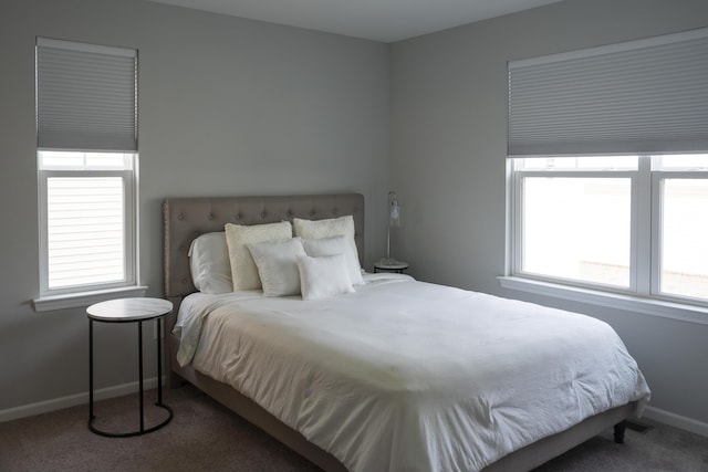 bedroom with carpet floors