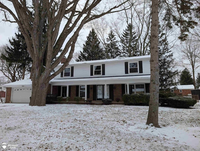 front facade featuring a garage