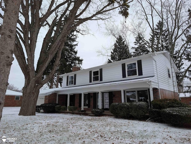 view of property featuring a porch