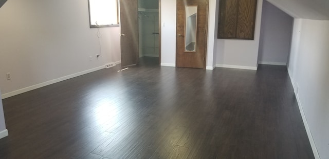 interior space featuring dark wood-type flooring