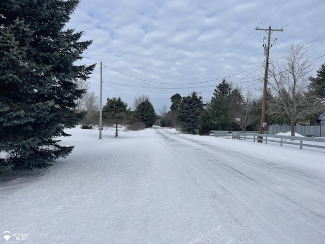 view of road