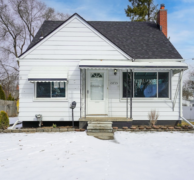 view of bungalow-style house