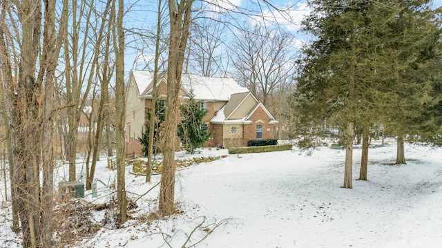 view of snowy yard