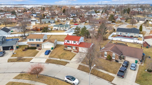 drone / aerial view featuring a residential view